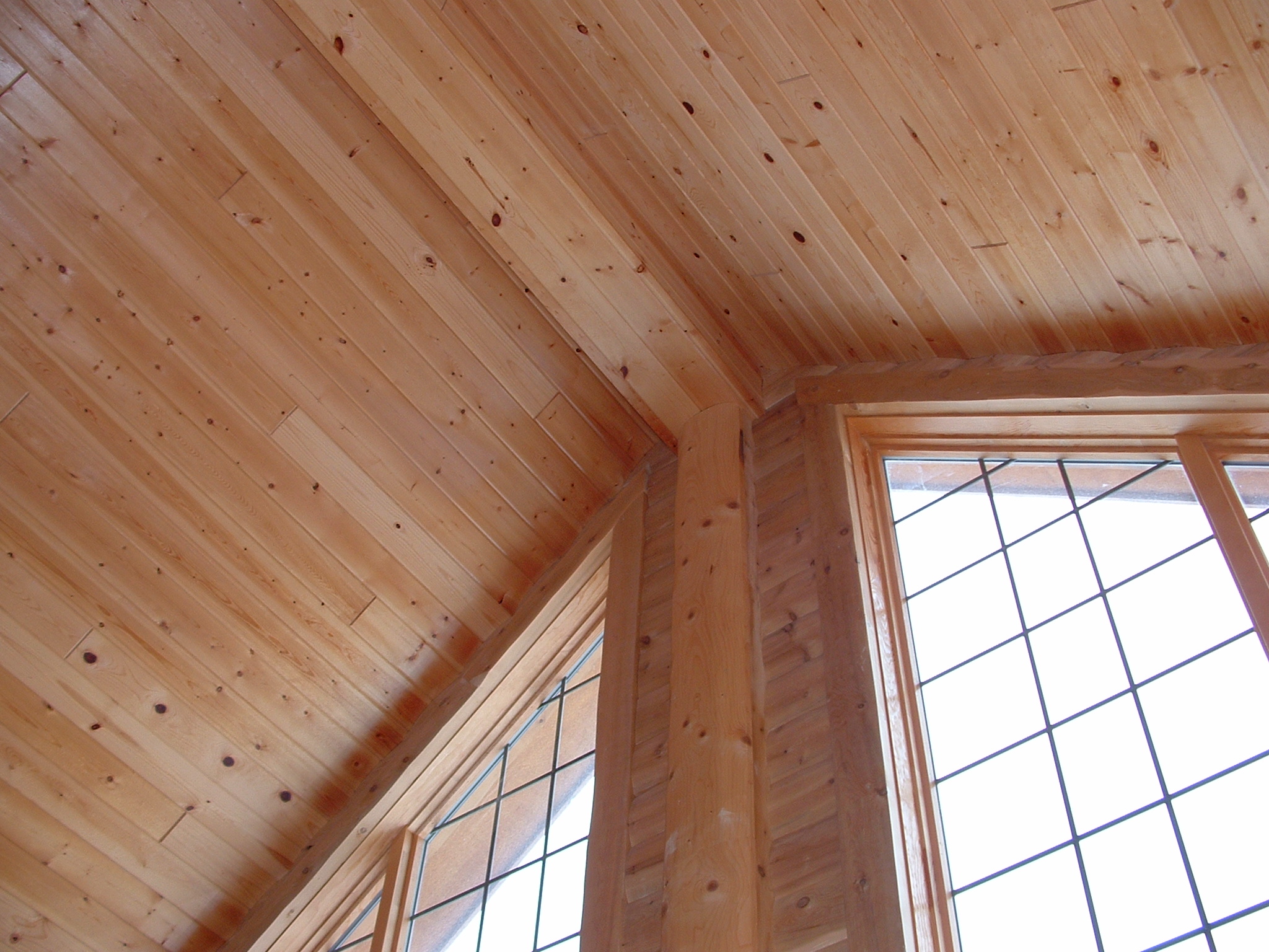 Cedar Paneling Ceiling